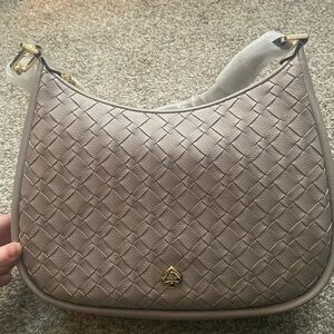 Kate Spade Taupe Woven Hobo Bag